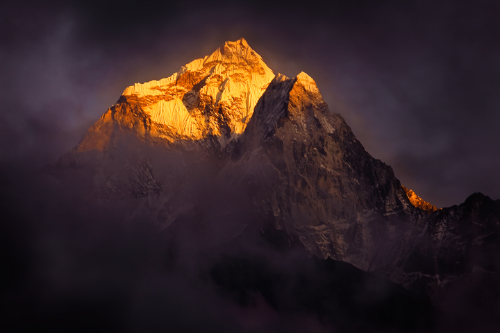 This was the sunset on Ama Dablam shortly after I took my image 'The Gift' on my birthday in&nbsp;2009.&nbsp; This is my favorite...