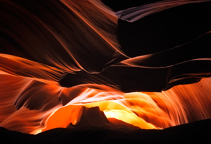 The unique magical glow of the slot canyons.