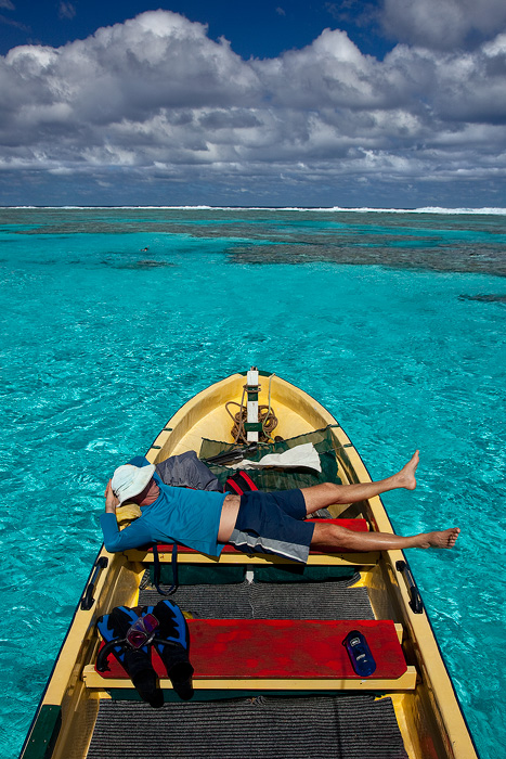 The 'Fred' Fred Perron, adventurer extraordinaire, shows us his favorite places on the lagoon. He's living the dream